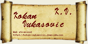 Kokan Vukasović vizit kartica